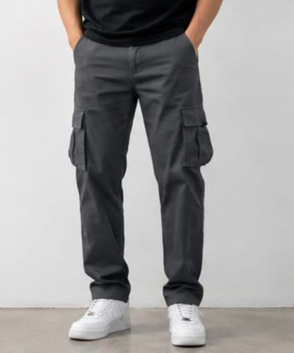 Dark Grey Cargo Pant – Six Pocket