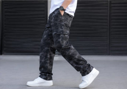 Black Camo Cargo Pant _ Six Pockets