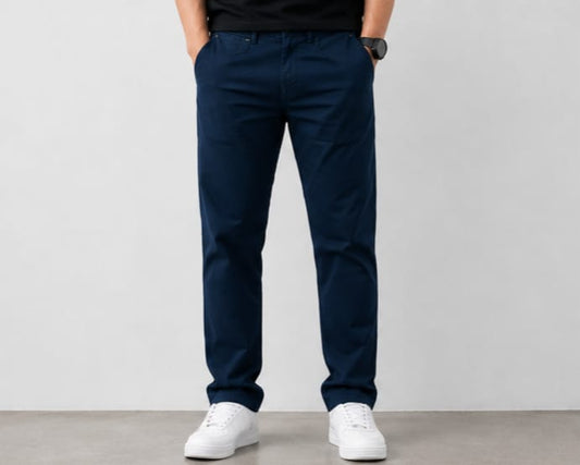 Premium Cotton Pant – Navy Blue