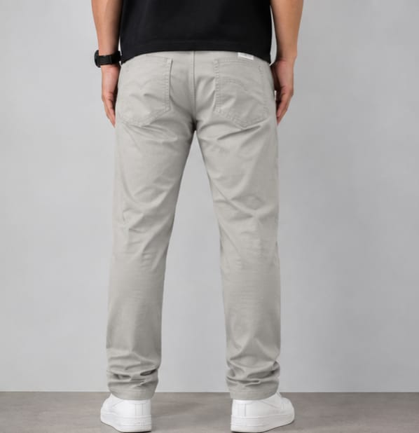 Premium Cotton Pant – Light Grey