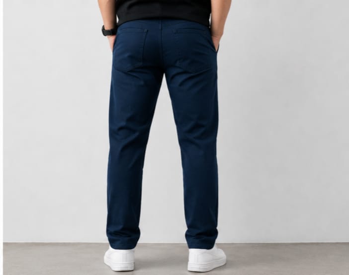 Premium Cotton Pant – Navy Blue