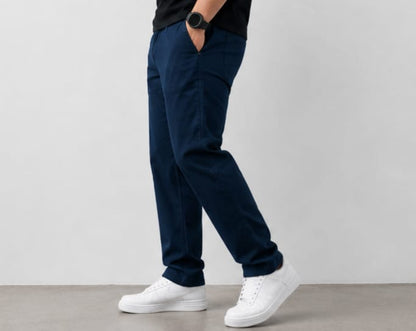 Premium Cotton Pant – Navy Blue