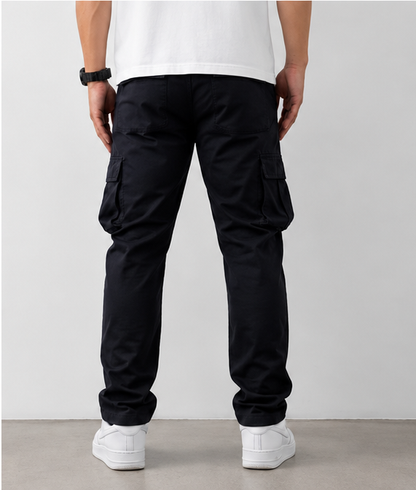 Black Cargo Pant – Six Pocket
