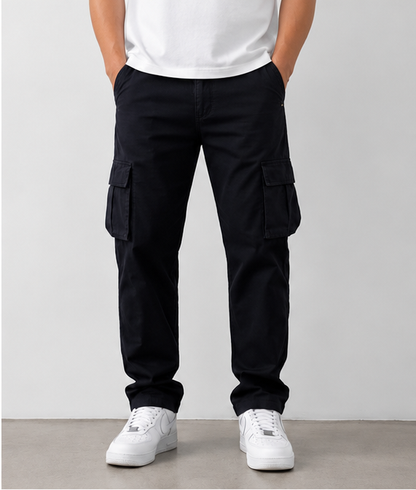 Black Cargo Pant – Six Pocket