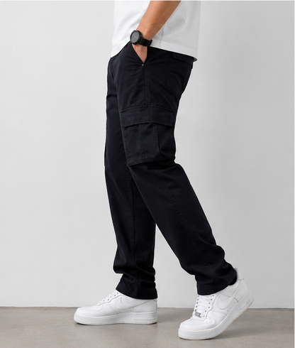 Black Cargo Pant – Six Pocket
