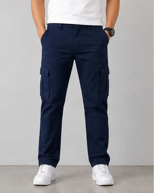 Navy Blue Cargo Pant _ Six pockets